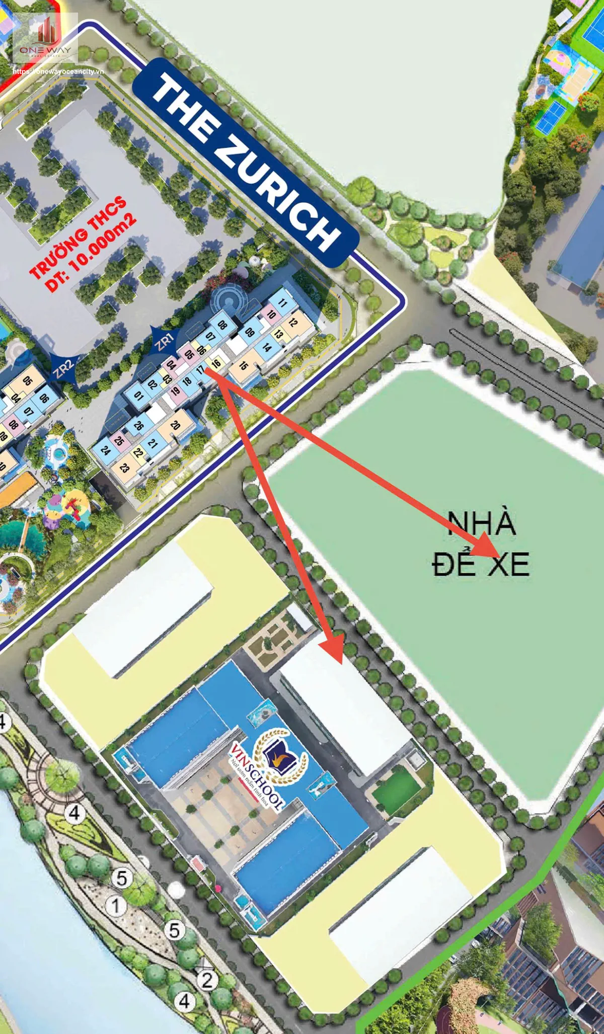 Căn hộ 2 Phòng ngủ 54m² phân khu Zurich Ocean Park 1