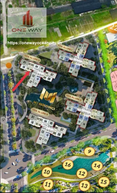 Căn hộ Studio 34m² phân khu Alumi Aluvi City 