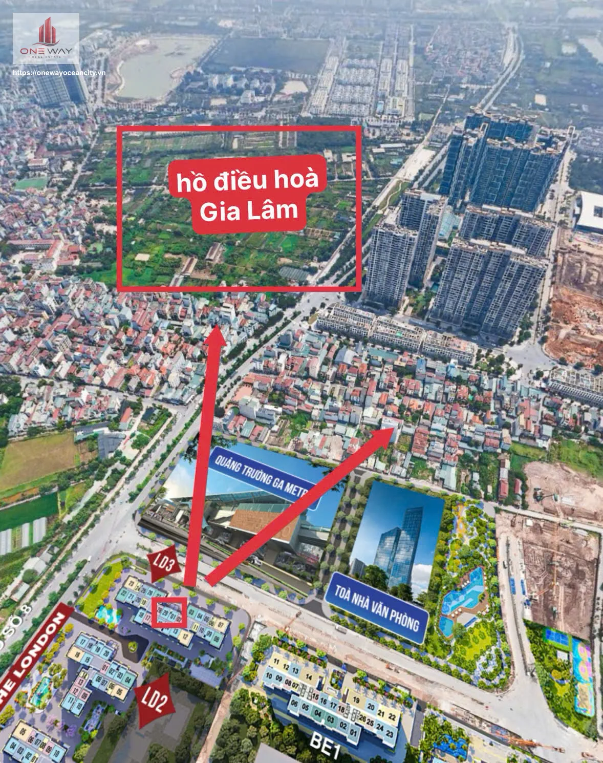 Căn hộ 2 Phòng ngủ 54m² phân khu London Ocean Park 1