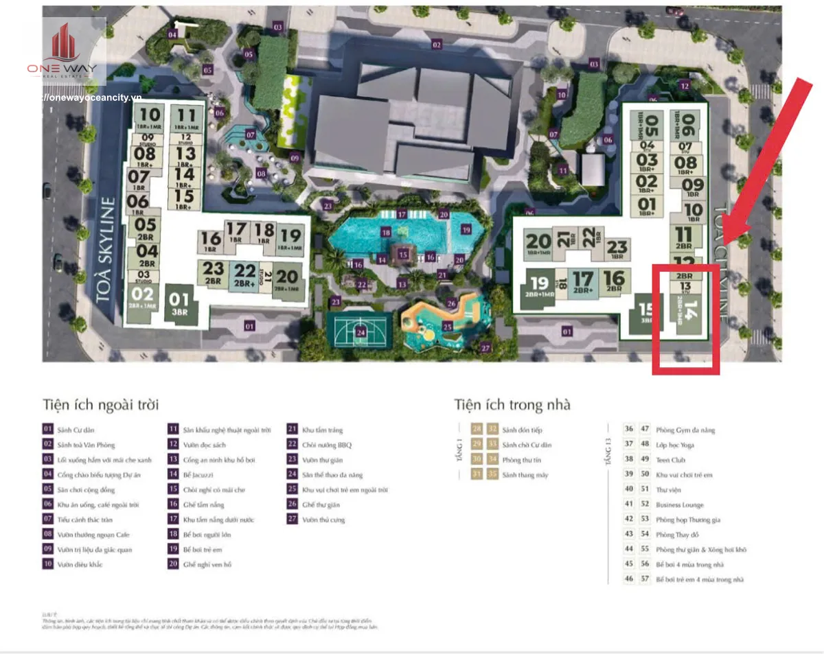 Căn hộ 3 Phòng ngủ 86m² phân khu Lumiere Prime Hill VIN CỔ LOA