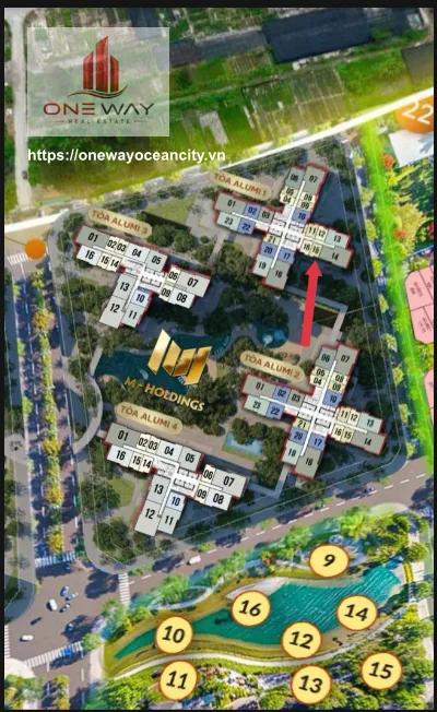 Căn hộ Studio 34m² phân khu Alumi Aluvi City 