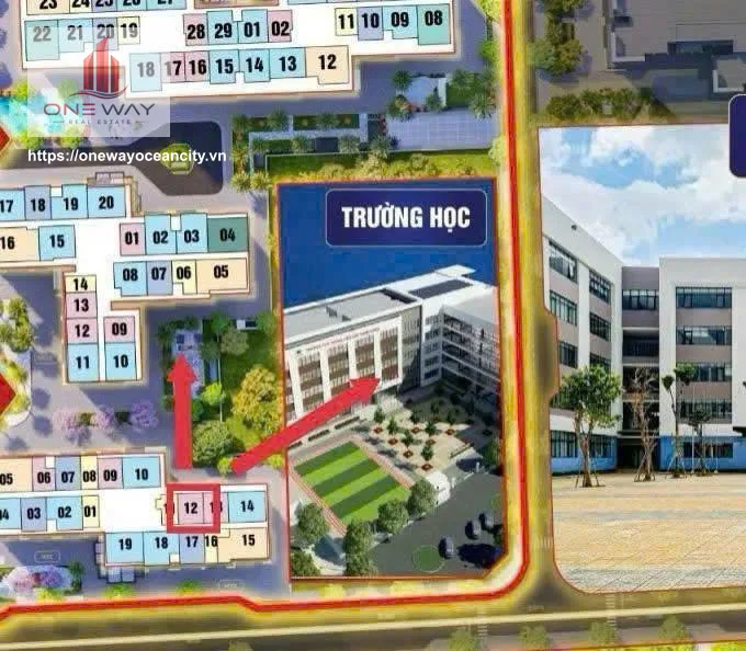 Căn hộ 1 Phòng Ngủ 43m² phân khu London Ocean Park 1