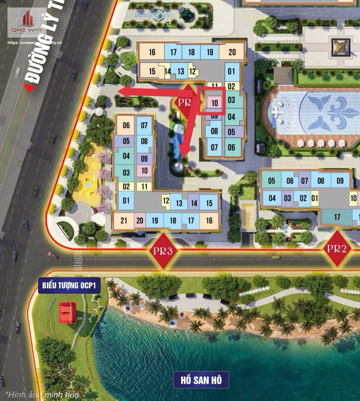 Căn hộ 1 Phòng Ngủ 42m² phân khu Paris Ocean Park 1