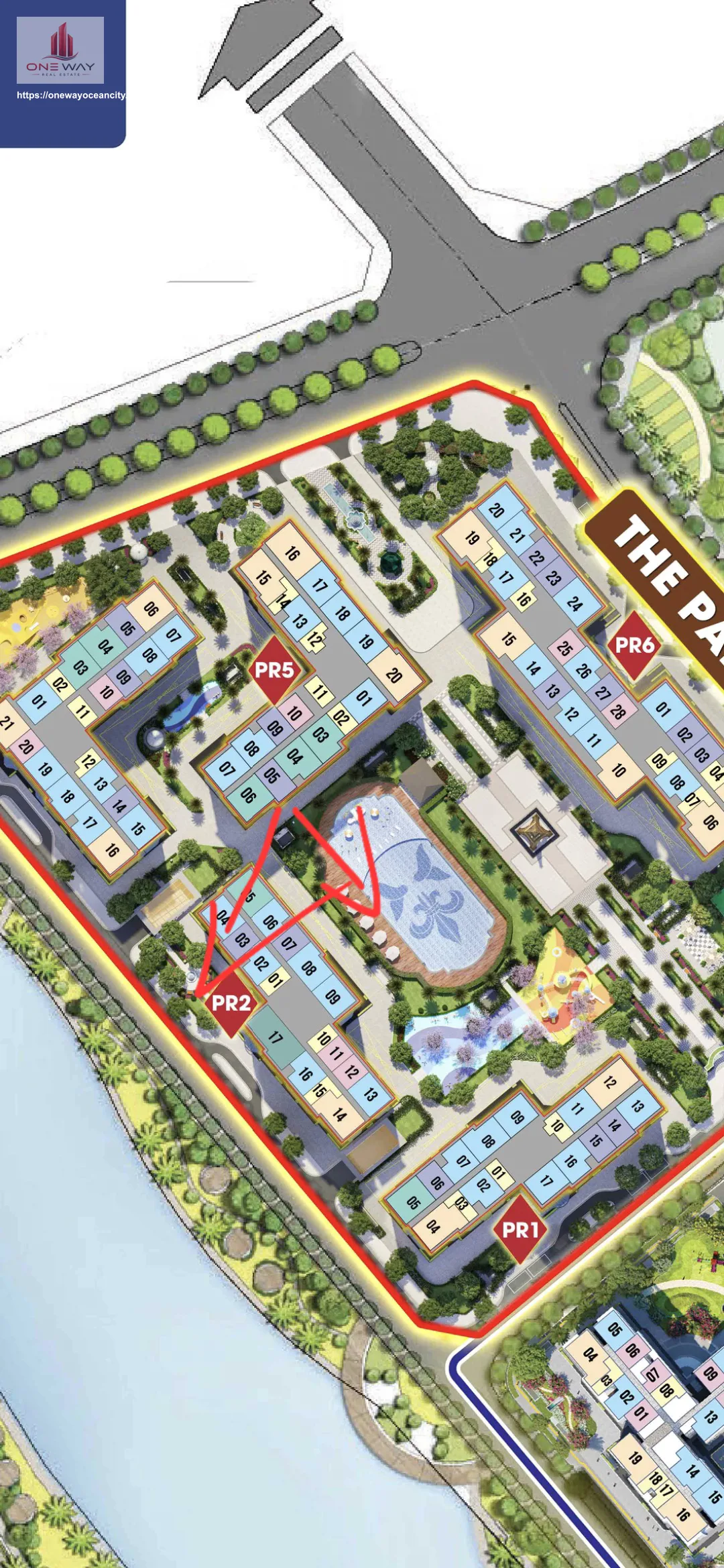 Căn hộ  54m² phân khu Paris Ocean Park 1